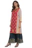 Metalic Print Floral Tunic