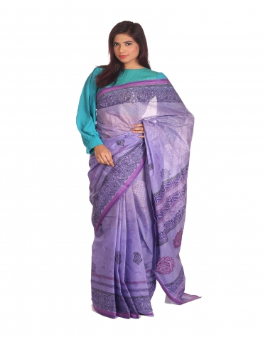 Block Print Sari
