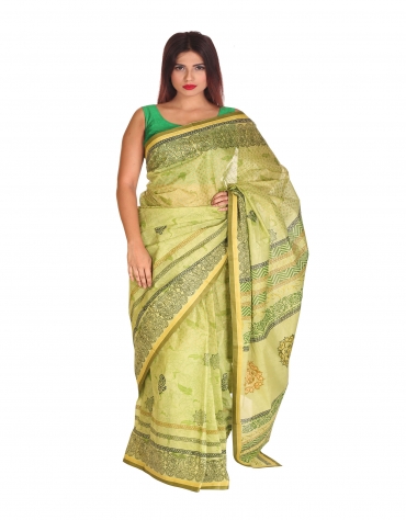 Block Print Sari