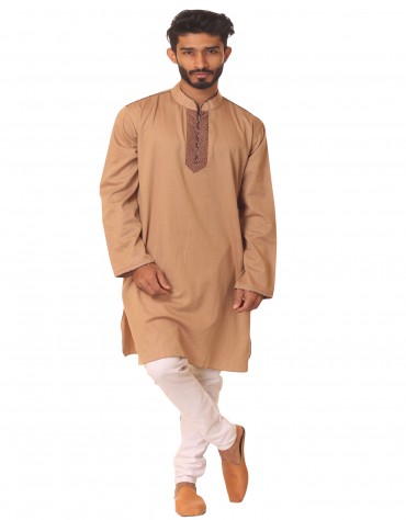Embroidered Cotton Panjabi