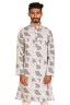 Polka Dot Geometric Print Panjabi
